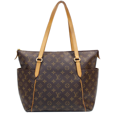 LOUIS VUITTON Totally MM Monogram Canvas Shoulder Bag Brown