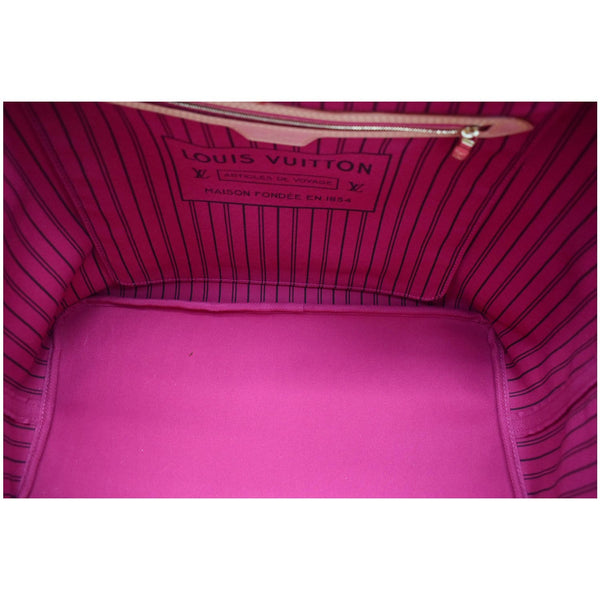 LOUIS VUITTON Neverfull GM Monogram Canvas Tote Shoulder Bag Fuchsia