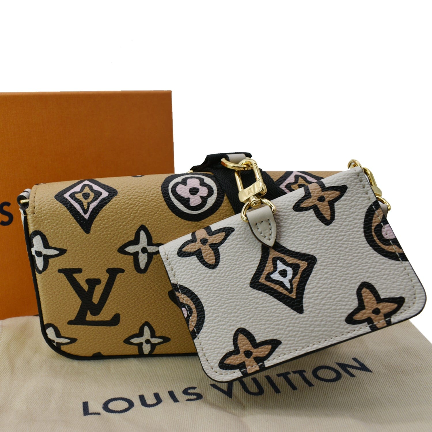 Louis Vuitton Félicie Strap & Go Wild At Heart Arizona Beige in Coated  Canvas with Gold-tone - US
