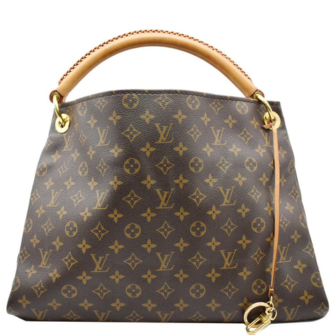 LOUIS VUITTON Artsy MM Monogram Canvas Hobo Bag Brown