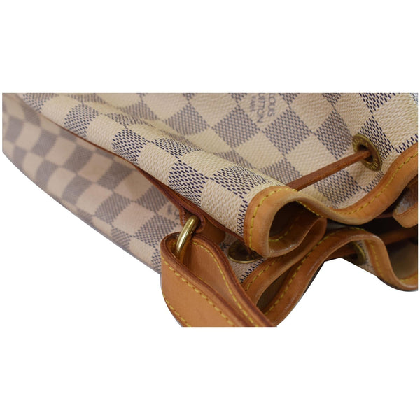 LOUIS VUITTON Large Noe Damier Azur Shoulder Bag Brown