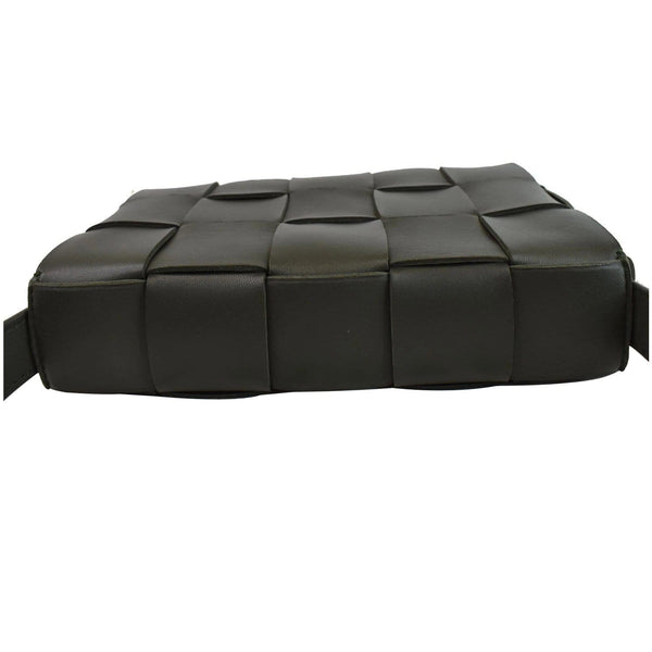 BOTTEGA VENETA Cassette Maxi Lambskin Crossbody Bag Olive