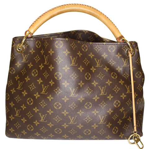 LOUIS VUITTON Artsy MM Monogram Canvas Shoulder Bag Brown