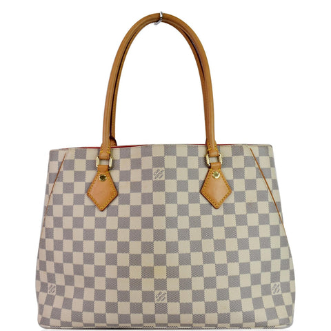 LOUIS VUITTON Calvi Damier Azur Shoulder Bag White