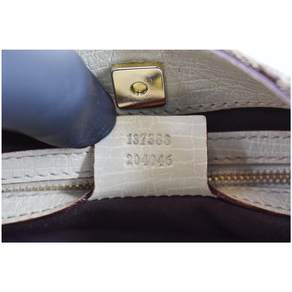 GUCCI Hasler Horsebit GG Canvas Leather Hobo Bag Beige 137388