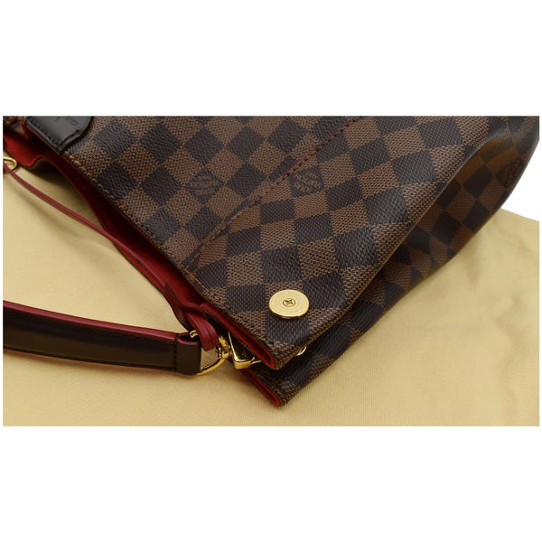 LOUIS VUITTON Caissa Damier Ebene Hobo Bag Brown