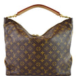 LOUIS VUITTON Sully MM Monogram Canvas Shoulder Bag Brown
