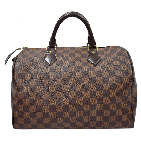 Louis Vuitton Speedy 30 Damier Ebene Satchel Bag - brown color preview | DDH
