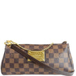 LOUIS VUITTON Eva Damier Ebene Pochette Clutch Crossbody Bag