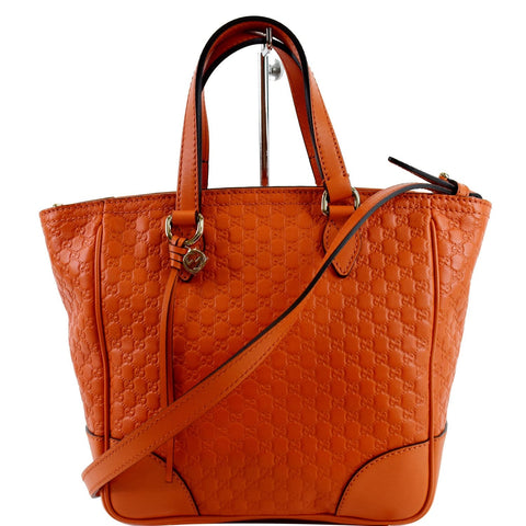 GUCCI Small Bree GG Guccissima Leather Crossbody Bag Orange 449241