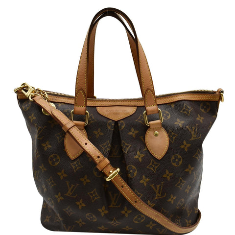 LOUIS VUITTON Palermo PM Monogram Canvas Shoulder Bag Brown- 10% OFF