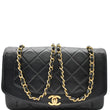 Chanel Diana Flap Quilted Lambskin Leather Shoulder Bag