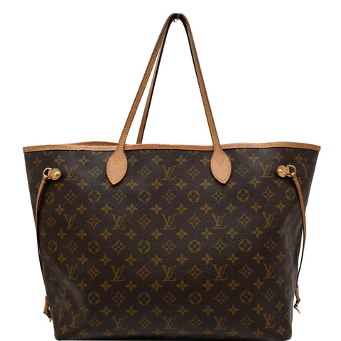 LOUIS VUITTON Neverfull GM Monogram Canvas Tote Bag Brown