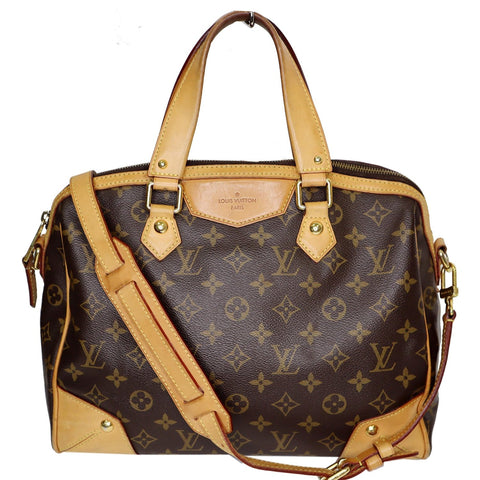 LOUIS VUITTON Retiro PM Monogram Canvas Shoulder Bag Brown