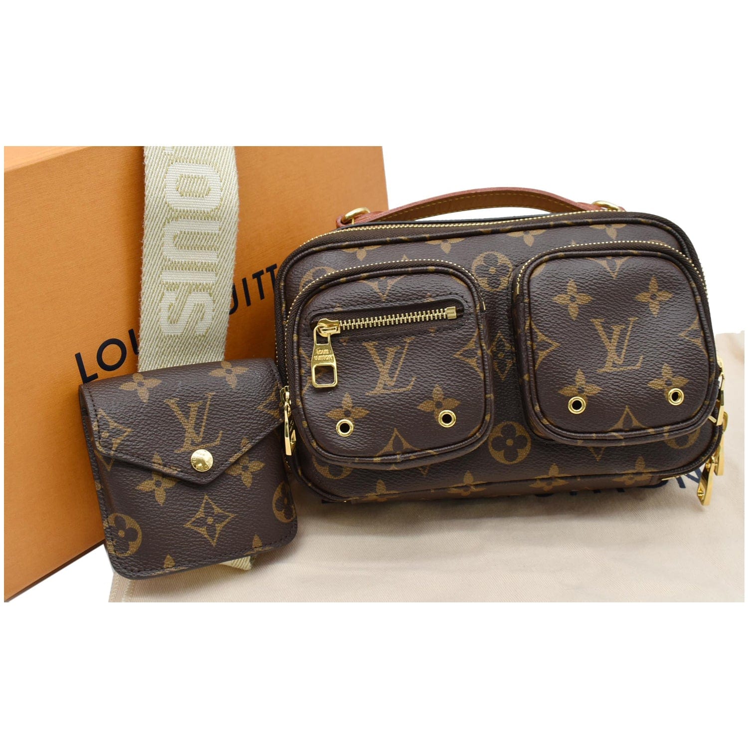 Shop Louis Vuitton Canvas Street Style Plain Leather Crossbody Bag
