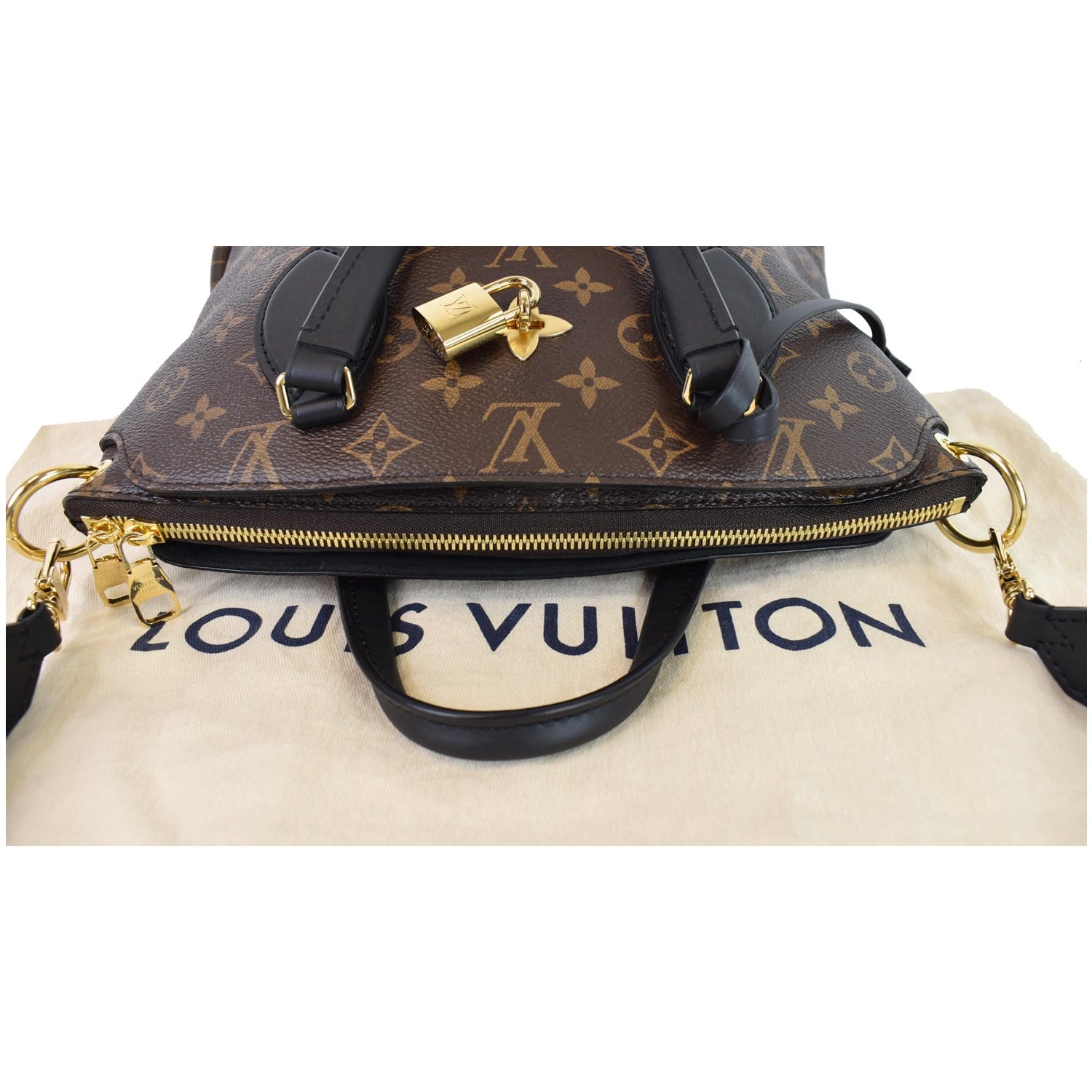 Flower tote cloth tote Louis Vuitton Brown in Cloth - 33835716