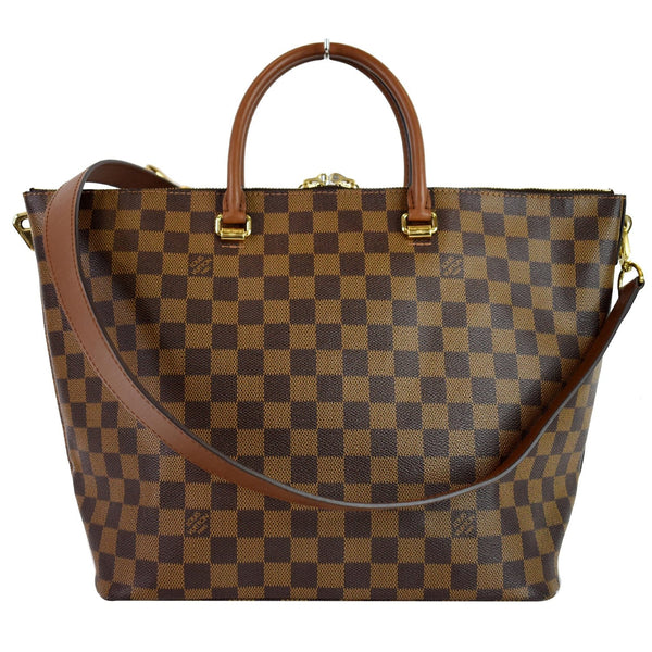 Louis Vuitton Belmont Damier Ebene Shoulder Bag front view