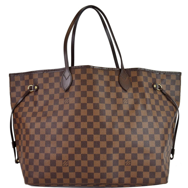 LOUIS VUITTON Neverfull GM Damier Ebene Shoulder Bag Brown