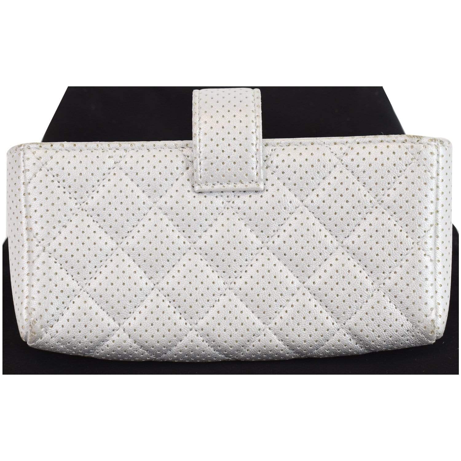 Chanel Perforated Lambskin Quilted Mini Phone Holder