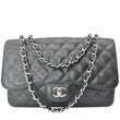 CHANEL Jumbo Classic Single Flap Caviar Leather Shoulder Bag Black