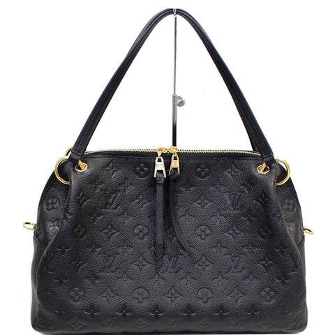 LOUIS VUITTON Ponthieu PM Empreinte Leather Shoulder Bag Black