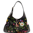 Gucci Flora Jackie O Bouvier Floral Printed Canvas Hobo Bag