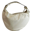 GUCCI Duchessa Leather Hobo Bag Ivory 181492