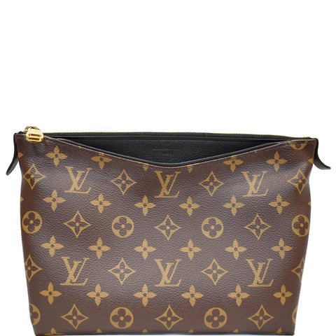 LOUIS VUITTON Pallas Monogram Canvas Beauty Case Cosmetic Bag Black