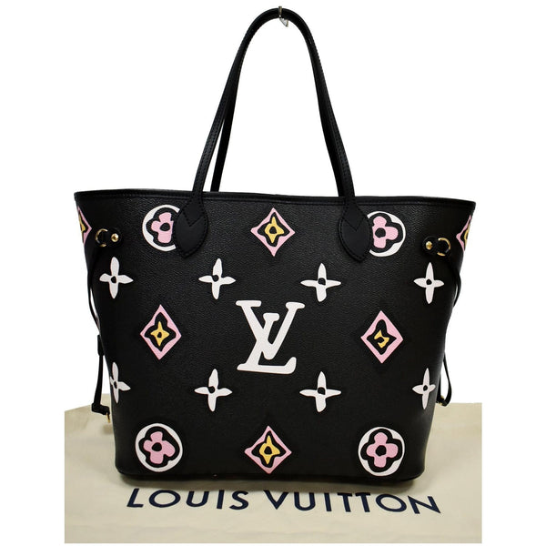 Louis Vuitton Neverfull MM Wild At Heart Monogram Giant Tote Bag Black