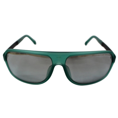 Porsche Design P8554 E 62 Square Men Green Sunglasses Grey Lens