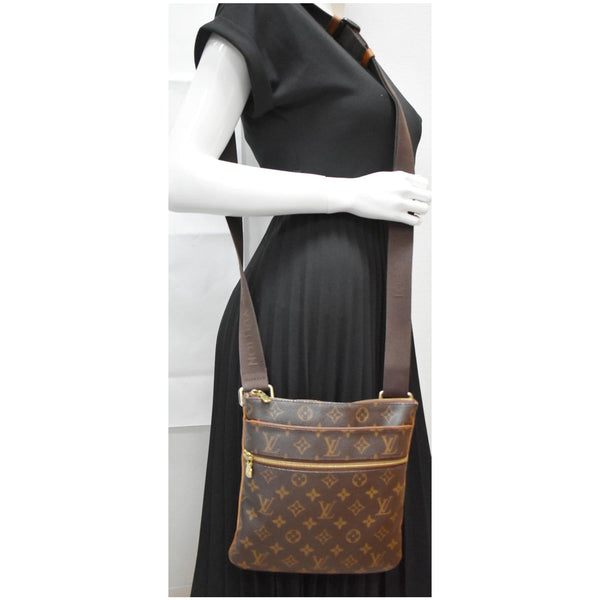 Louis Vuitton Pochette Valmy Monogram Canvas Crossbody Bag for women