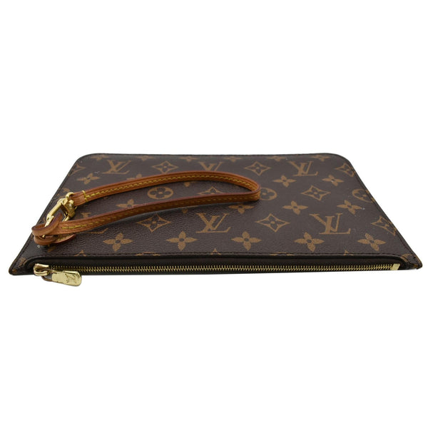 LOUIS VUITTON Neverfull GM Monogram Canvas Pochette Wristlet Pouch Brown