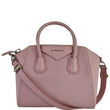 GIVENCHY Antigona Small Goatskin Leather Shoulder Bag Rose Pink