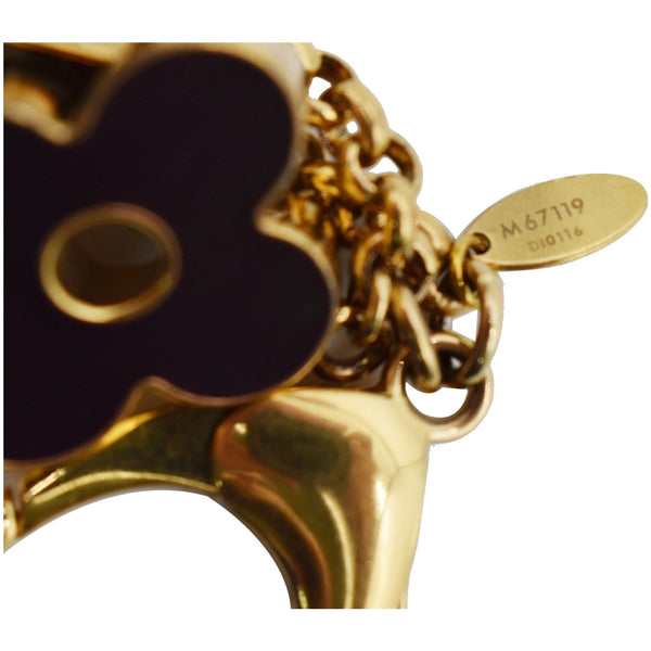 LOUIS VUITTON Fleur de Monogram Bag Charm Gold