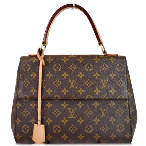 LOUIS VUITTON Cluny MM Monogram Canvas Shoulder Bag Brown - 15% OFF