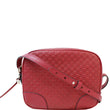 GUCCI Bree Micro GG Guccissima Leather Crossbody Bag Red 449413