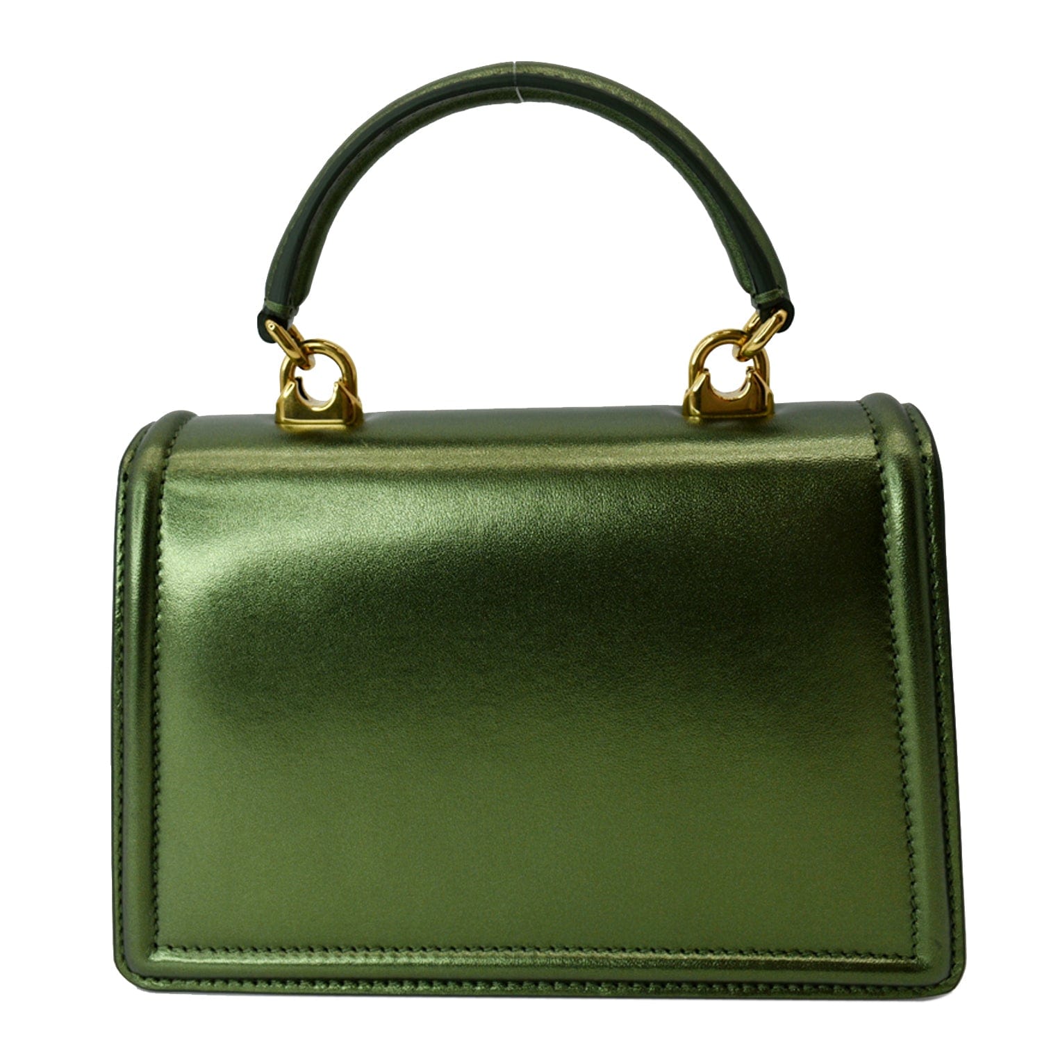 Dolce & Gabbana Small Satin Devotion Bag in Green