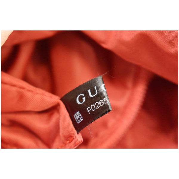 GUCCI GG Medium Monogram Nylon Tote Shoulder Bag Red 510333