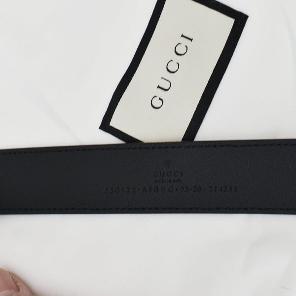 Gucci Horsebit Interlocking Leather Belt Black Size 95/38