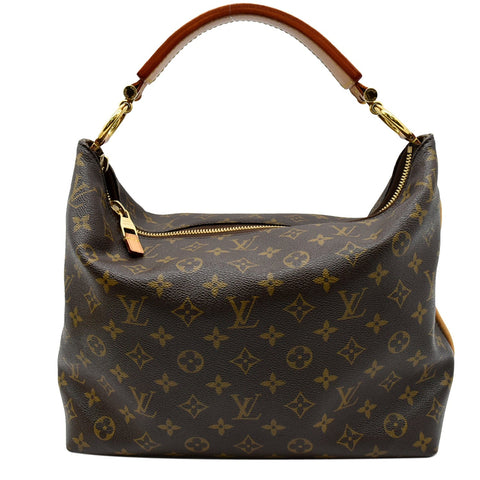 LOUIS VUITTON Sully PM Monogram Canvas Shoulder Bag Brown