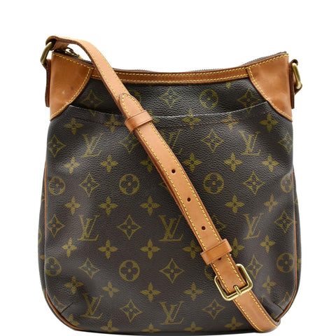 LOUIS VUITTON Odeon PM Monogram Canvas Shoulder Bag Brown