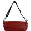 BURBERRY Small Pochette Leather Shoulder Bag Red