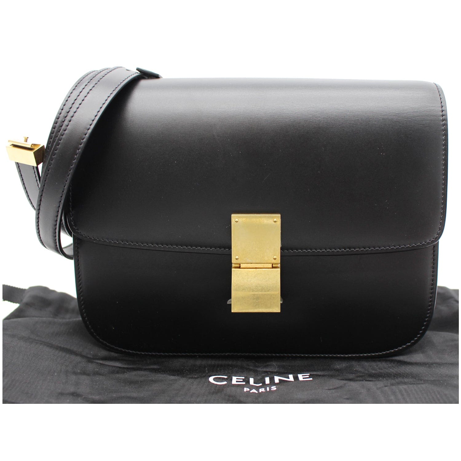 Celine Medium Classic Box Leather Crossbody Bag