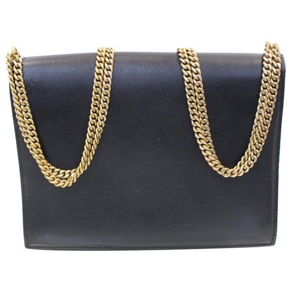 YVES SAINT LAURENT Cassandra Medium Monogram Clasp Shoulder Bag Black