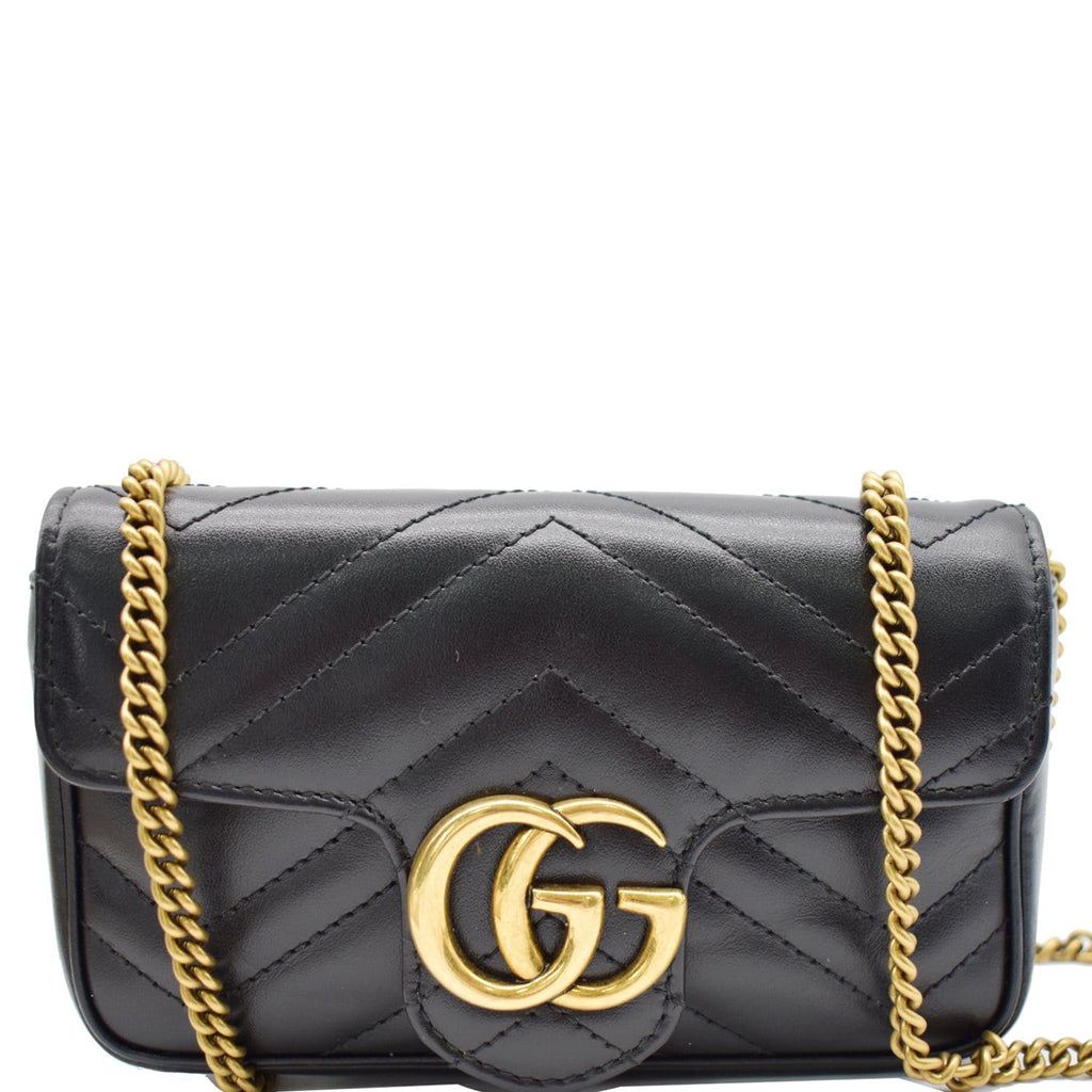 GG Marmont Matelassé Super Mini Rose Beige - Leather Crossbody Bag for –  Luxe Tas