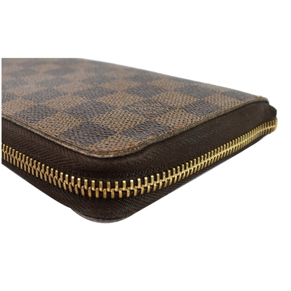 LOUIS VUITTON Zippy Damier Ebene Organizer Wallet Brown