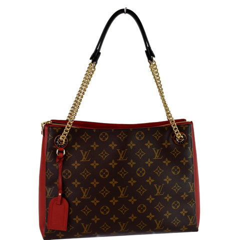 LOUIS VUITTON Surene MM Monogram Canvas Shoulder Bag Cerise