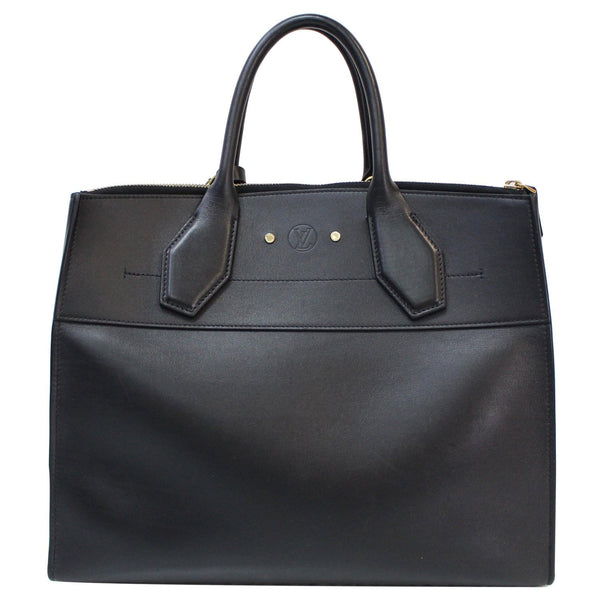 Elegant LV City Steamer GM Noir Black Leather Bag