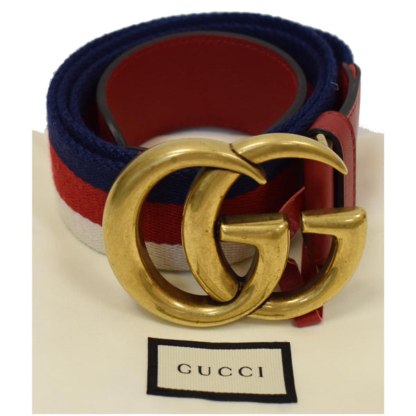Gucci Web Double G Buckle Belt for sale