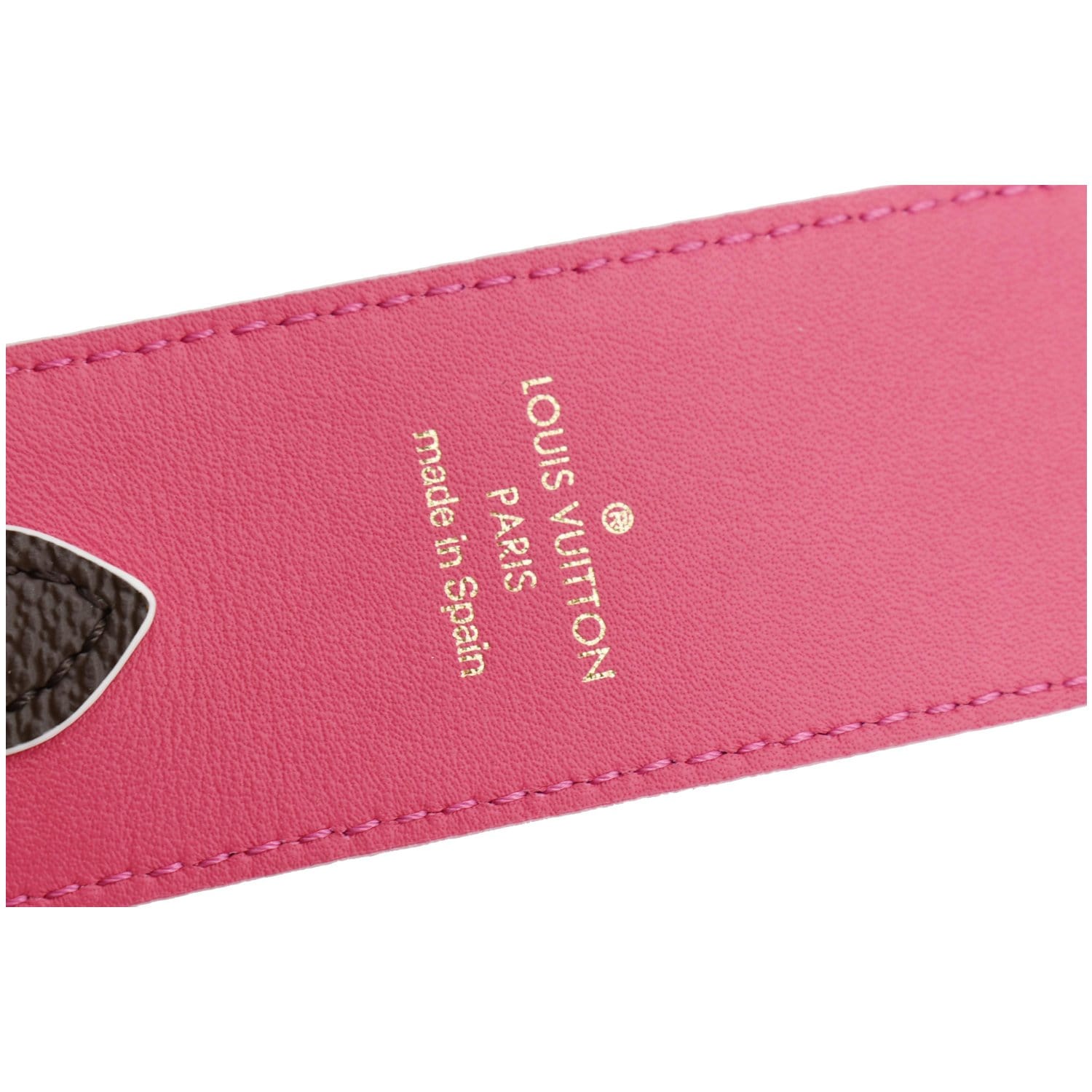 LOUIS VUITTON Strap Epi Bandouliere Shoulder Strap Black Pink Replacement  A807